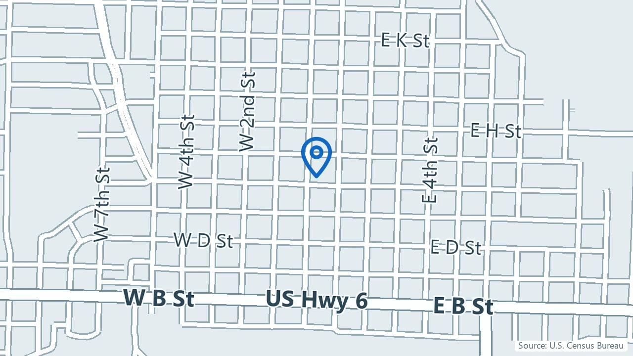 Map showing Ambience Counseling Center in McCook, Nebraska