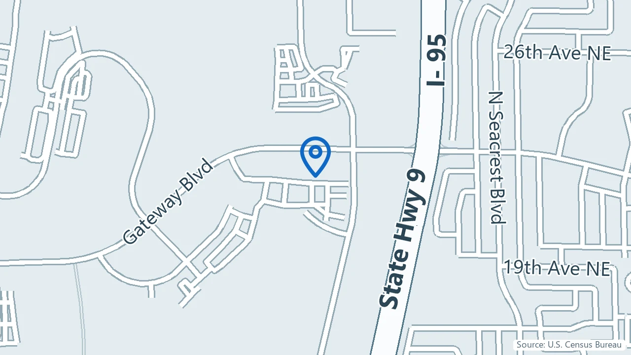 Map showing Ketamine Healing Group in Boynton Beach, Florida