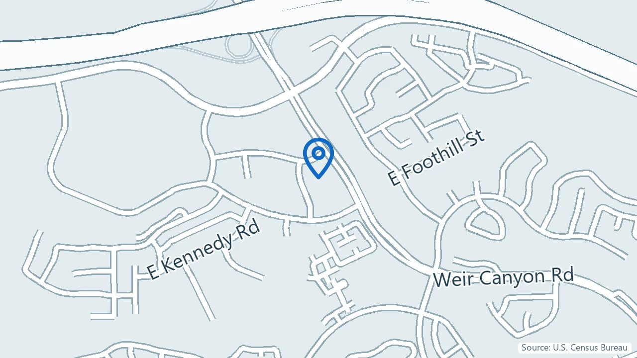 Map showing Brainpower Wellness Institute in Anaheim, California