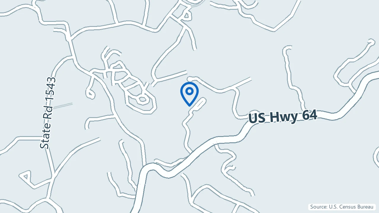 Map showing Southern Ketamine Clinics in Highlands, North Carolina