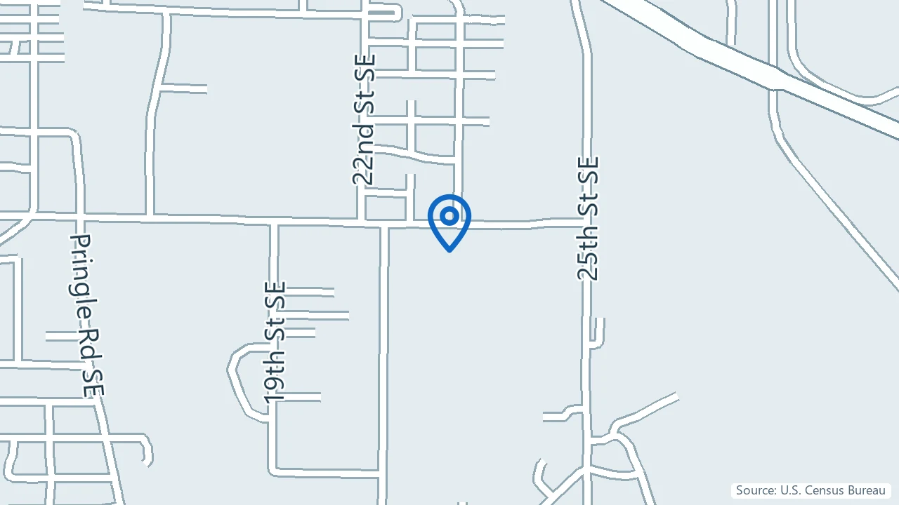 Map showing Triskelion in Salem, Oregon