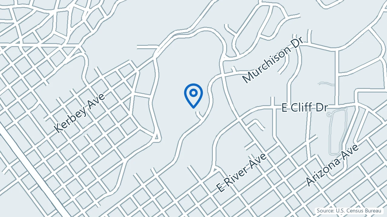 Map showing MindBliss Psychiatry in El Paso, Texas