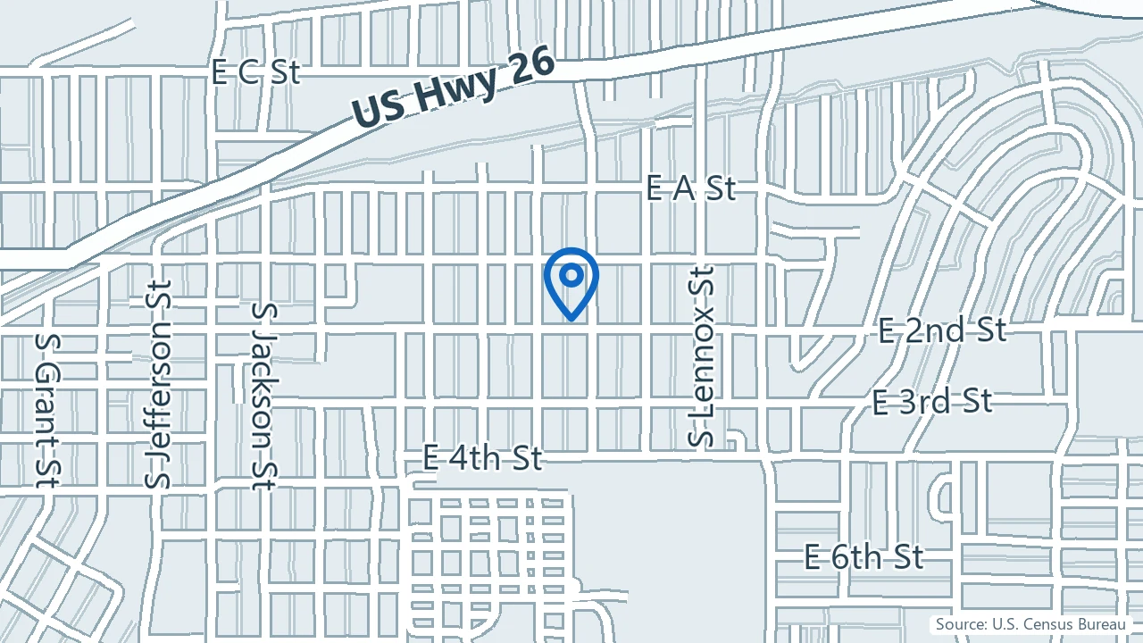 Map showing Into Eden Christian Counseling & Wellness in Casper, Wyoming