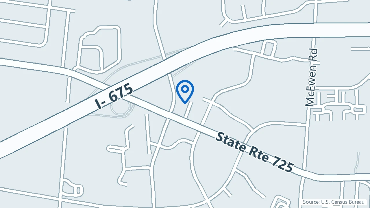 Map showing New Life Wellness in Dayton, Ohio
