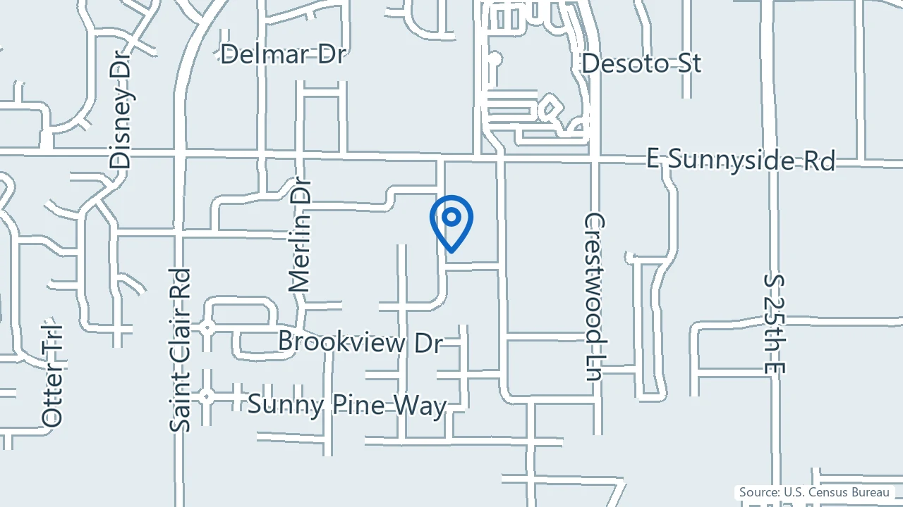 Map showing Sunrise Ketamine Clinic in Idaho Falls, Idaho