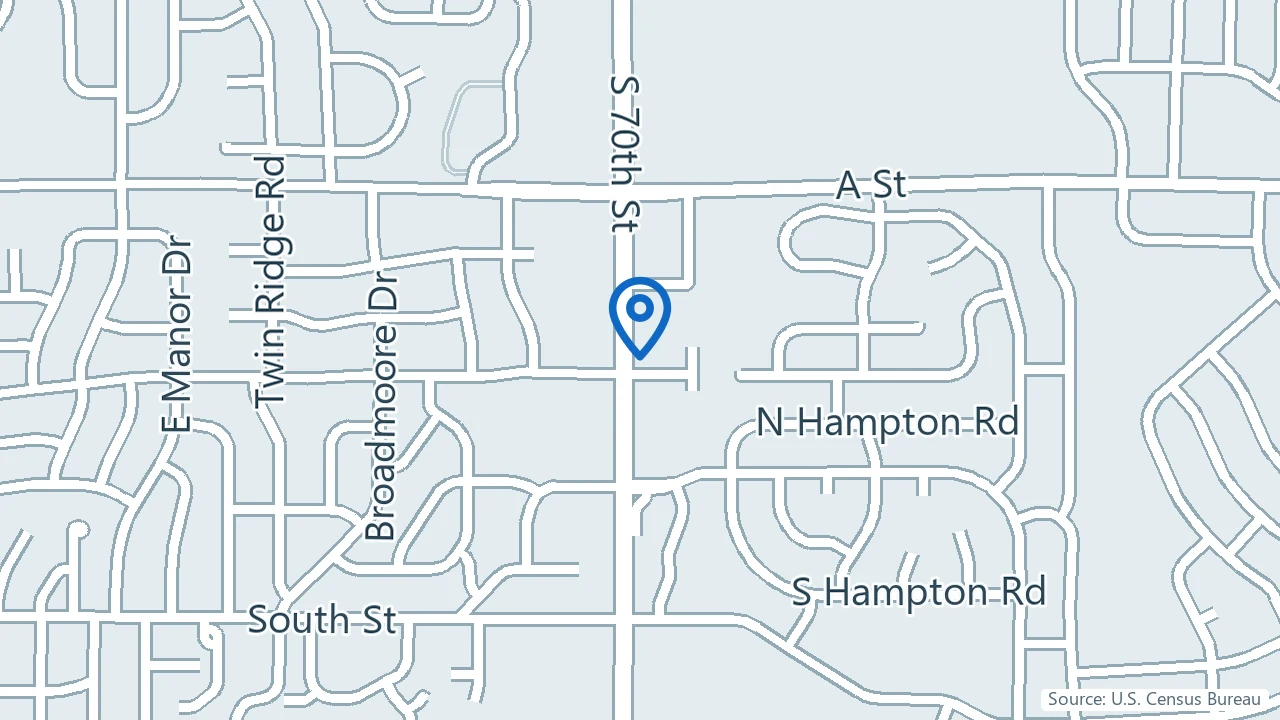 Map showing Nova Health in Lincoln, Nebraska