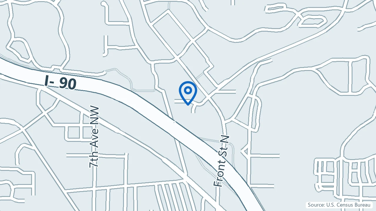 Map showing Quest Ketamine Therapies, PLLC in Issaquah, Washington