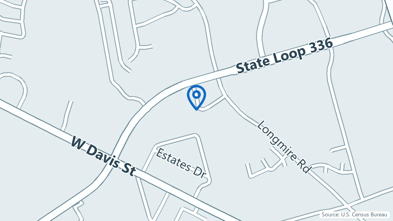 Map showing Mindful Health in Conroe, Texas