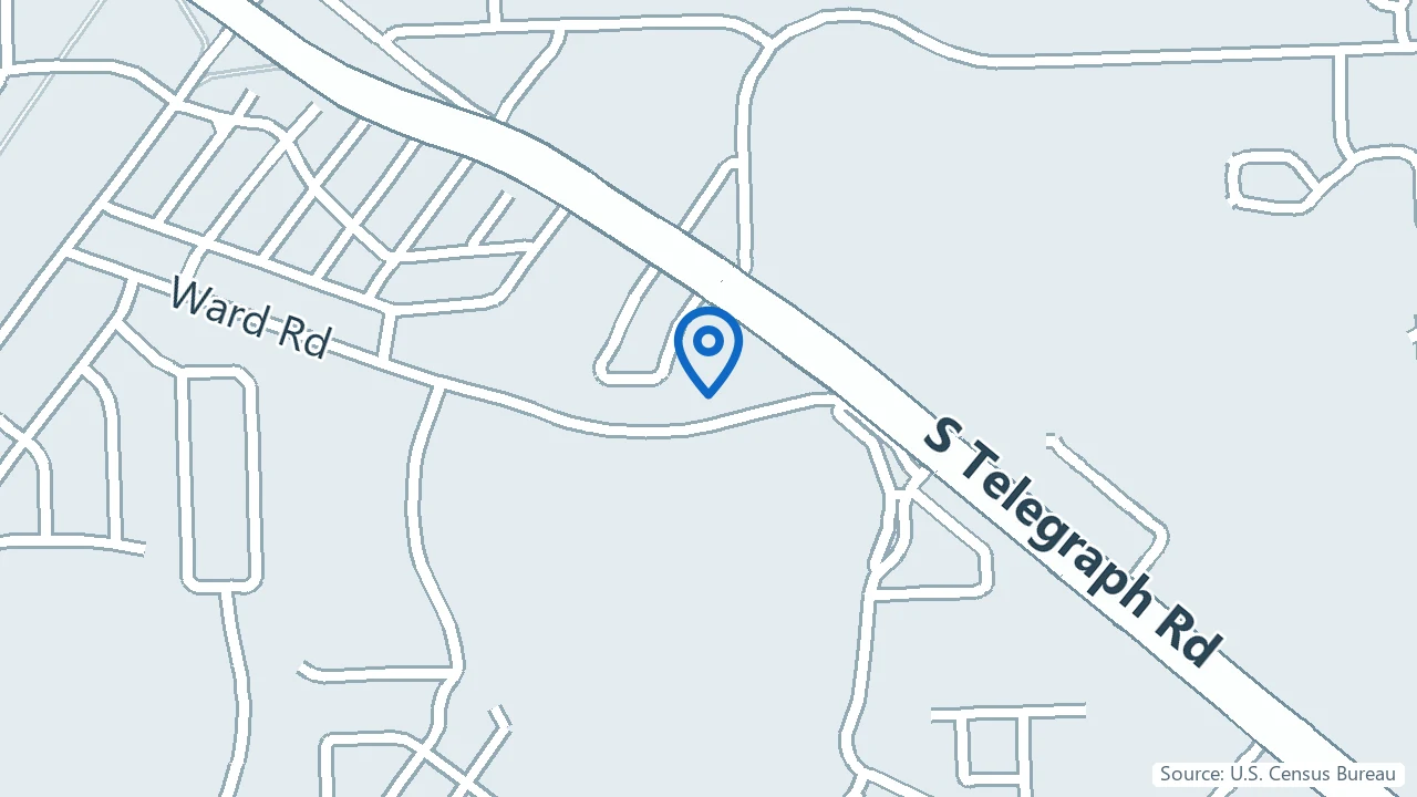 Map showing Kendal Clinic in Bloomfield Hills, Michigan