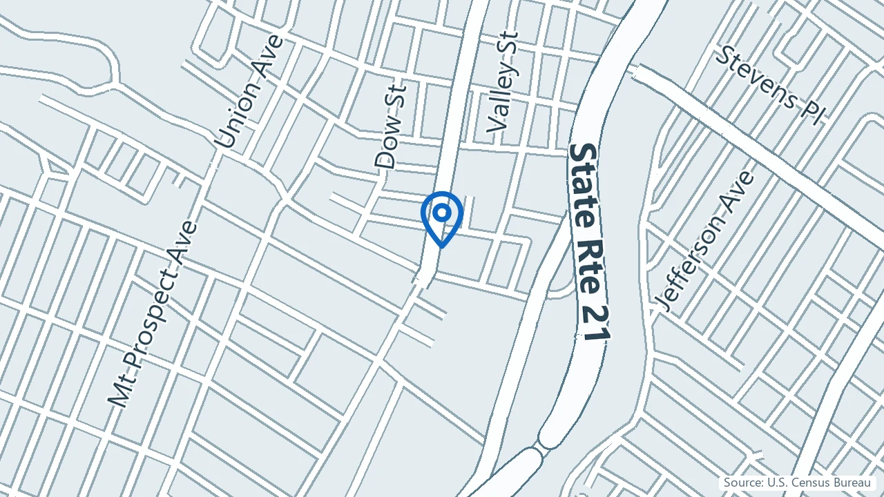 Map showing NuLife Health in Belleville, New Jersey