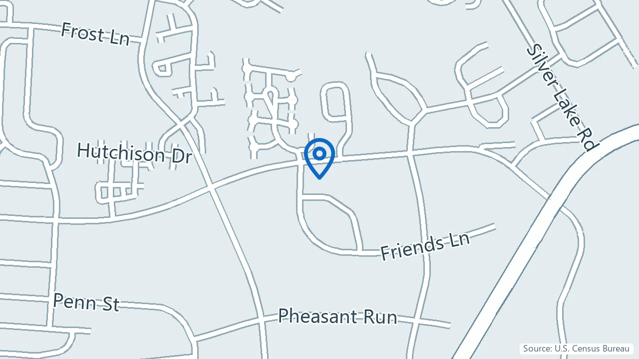 Map showing Modern Behavioral in Newtown, Pennsylvania