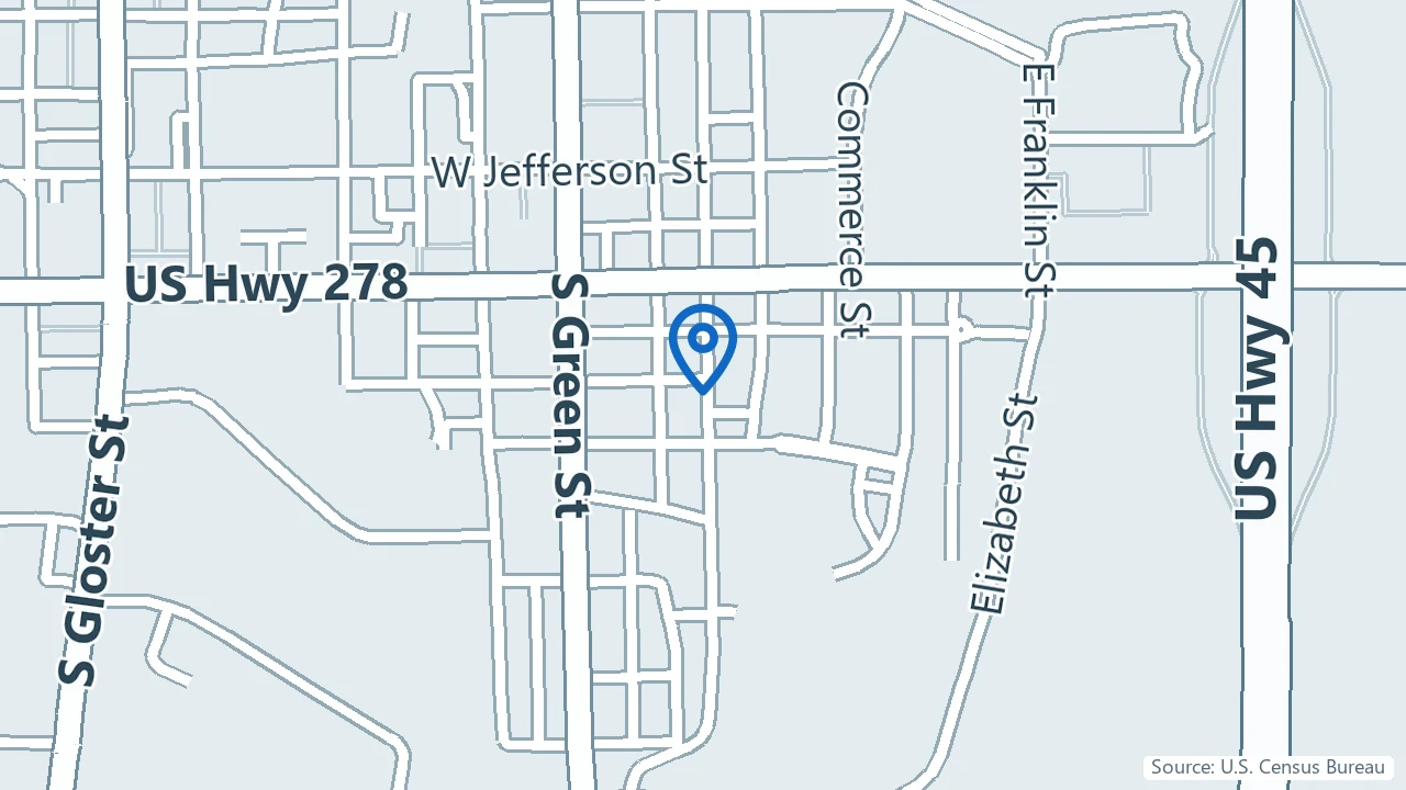 Map showing Heale Counseling in Tupelo, Mississippi