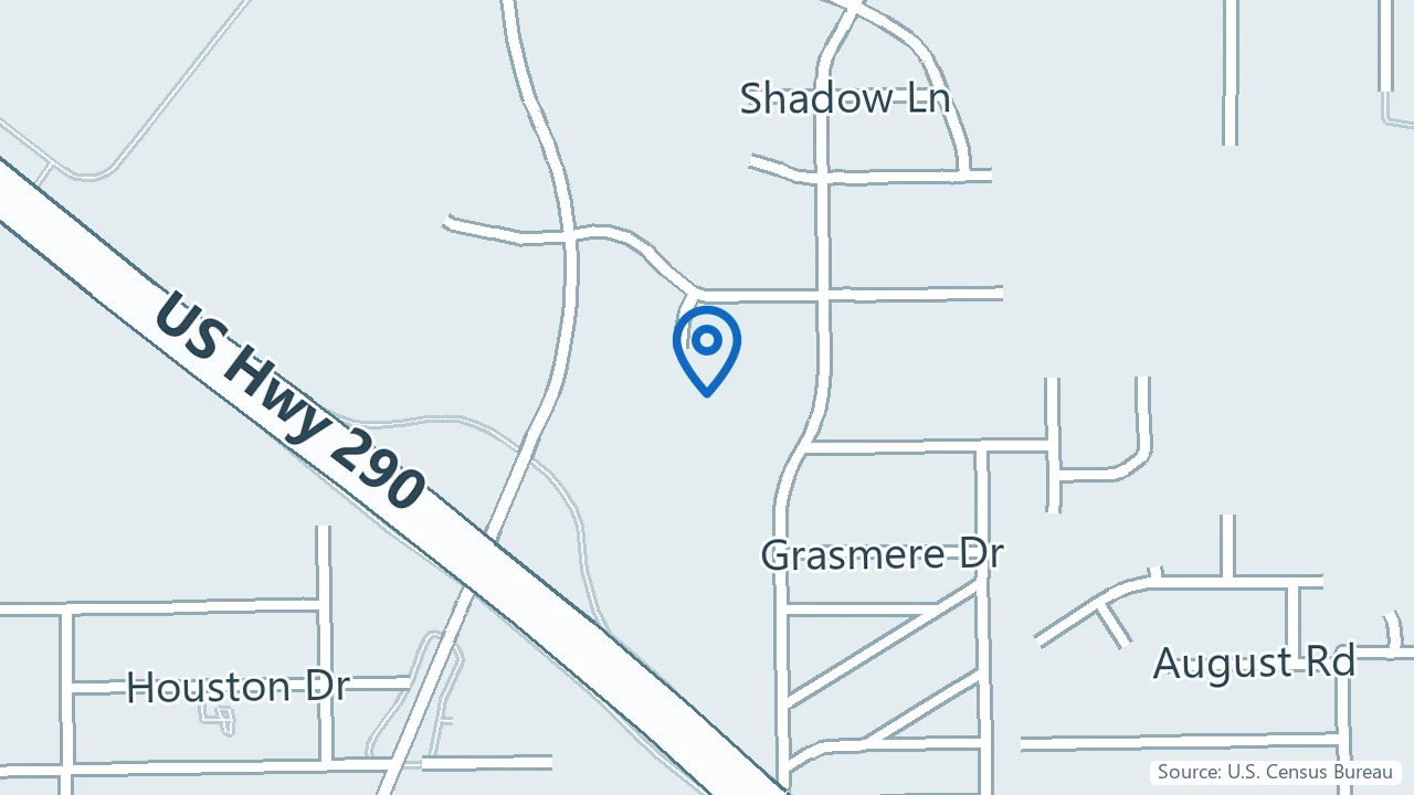 Map showing Mindful Health in Cypress, Texas