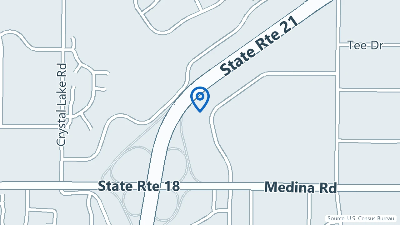 Map showing PsychPlus in Fairlawn, Ohio