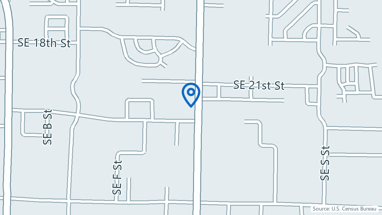 Map showing New Way Wellness in Bentonville, Arkansas