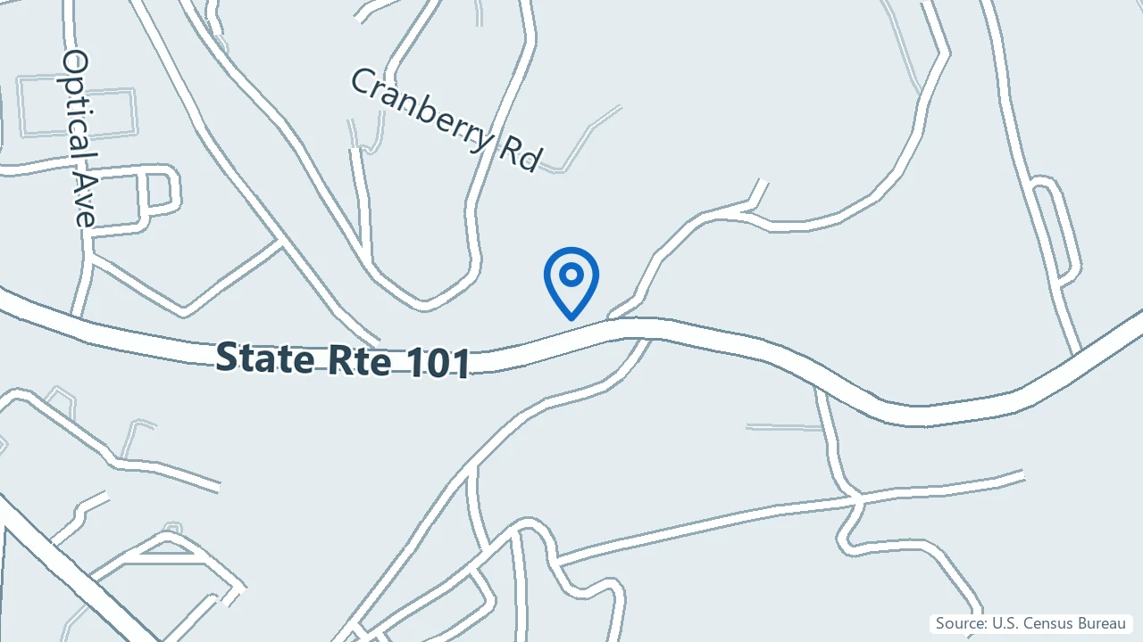 Map showing Bloom Psychiatry in Keene, New Hampshire