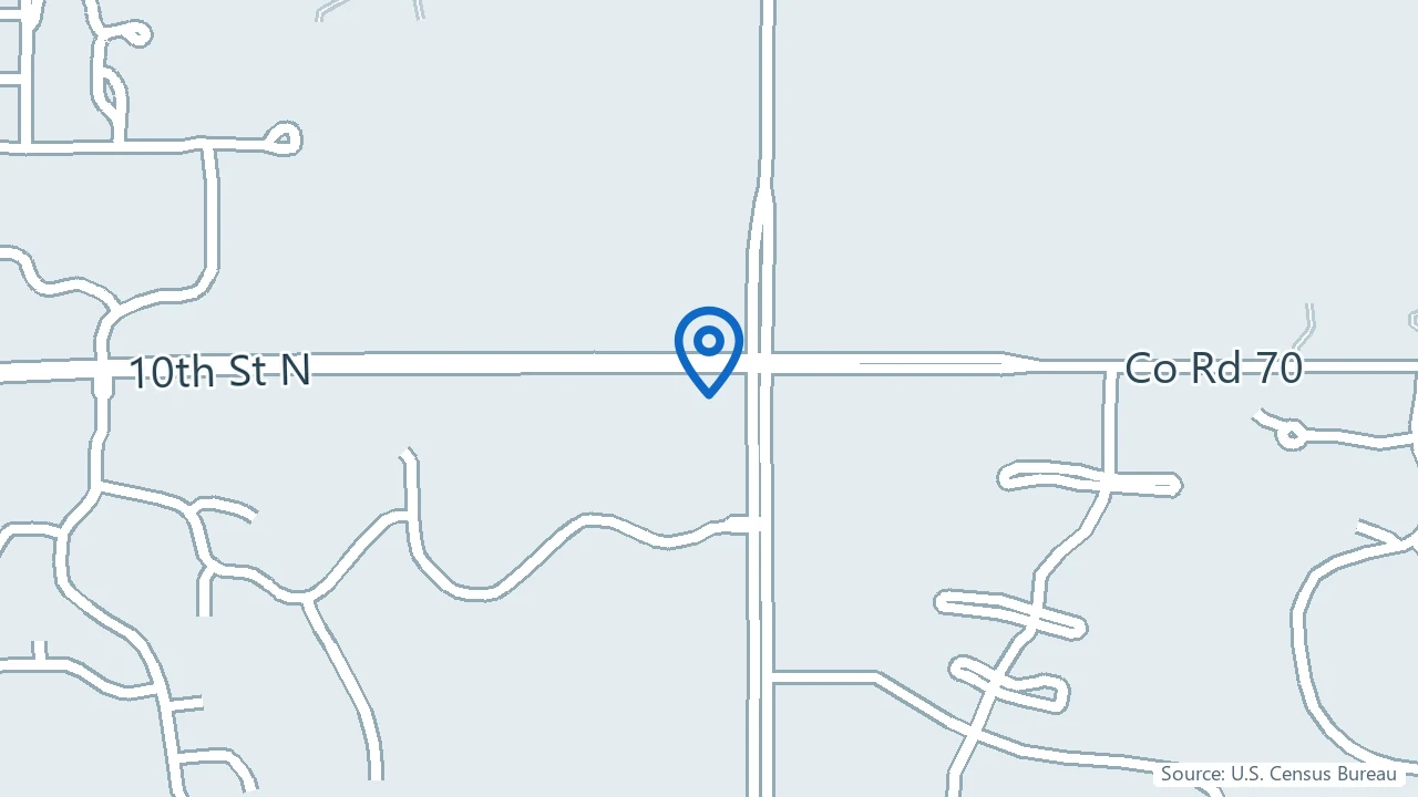 Map showing Optimal Brain MN Clinic in Oakdale, Minnesota