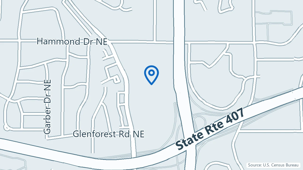 Map showing Geode Health in Atlanta, Georgia