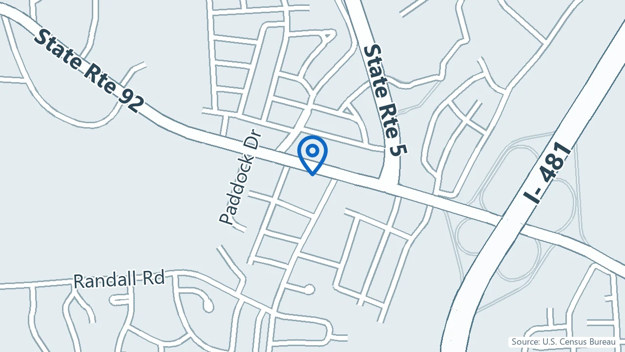 Map showing Captivate IV Wellness in Syracuse, New York