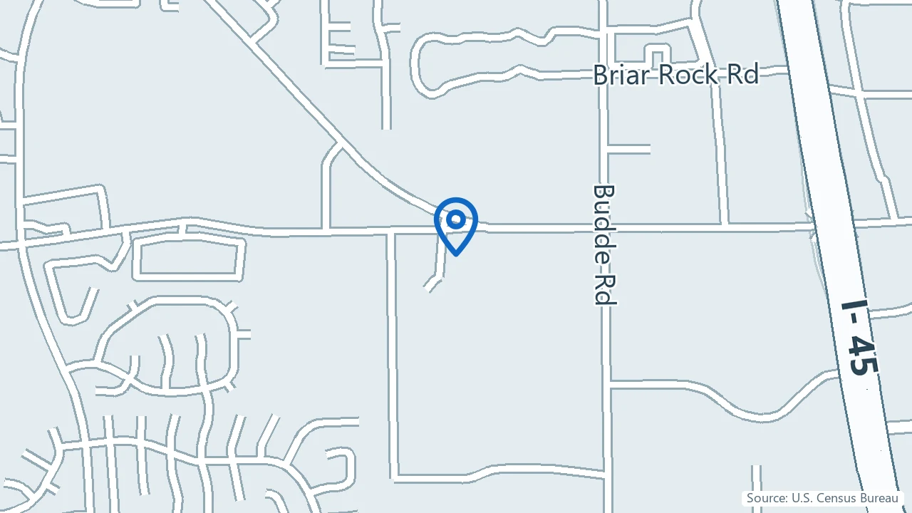 Map showing Mynd Psychiatry in Spring, Texas