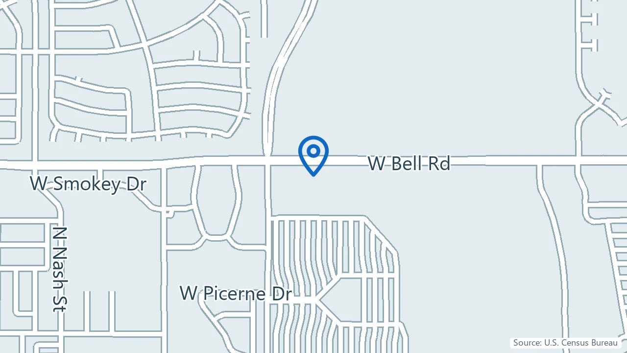 Map showing GenHealth in Surprise, Arizona