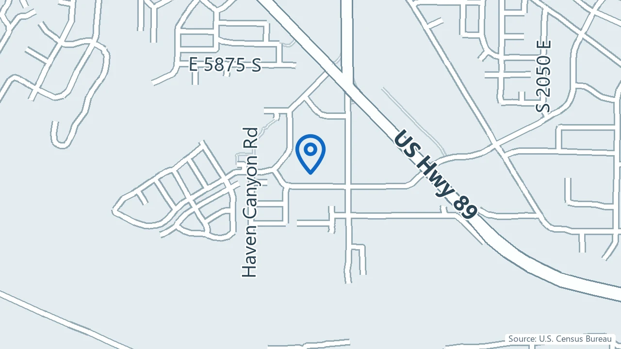 Map showing Wasatch Pain Solutions in South Ogden, Utah