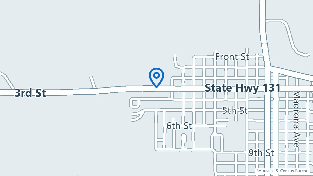Map showing Adventist Health Outpatient Therapy Services in Tillamook, Oregon