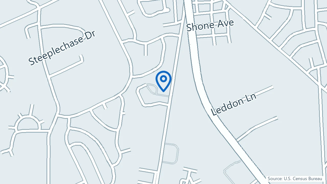 Map showing Oasis Mental Health Centers in Turnersville, New Jersey