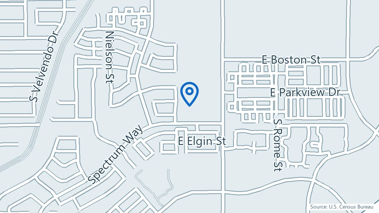 Map showing Ketamine Therapy Clinic in Gilbert, Arizona
