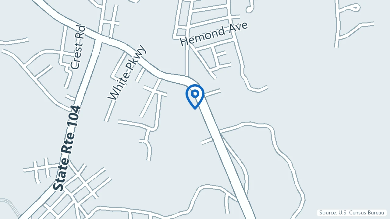 Map showing SNBCare in North Smithfield, Rhode Island