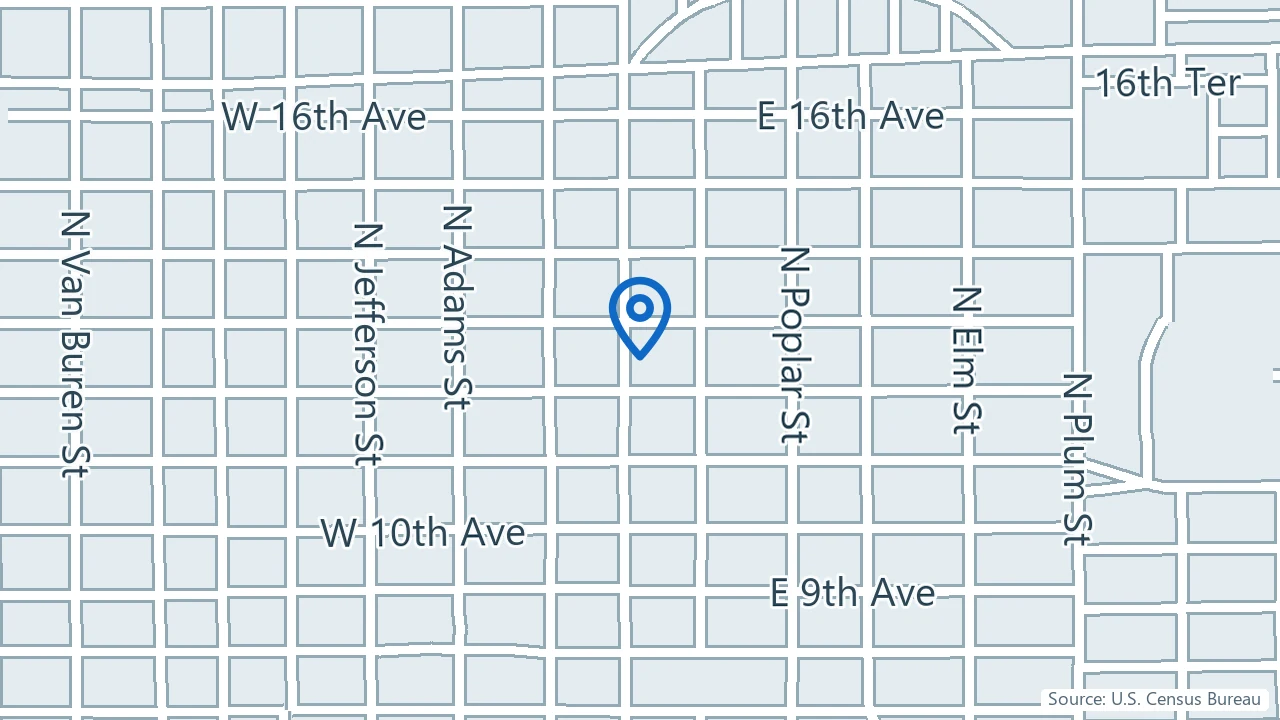 Map showing Sunflower Mental Wellness in Hutchinson, Kansas