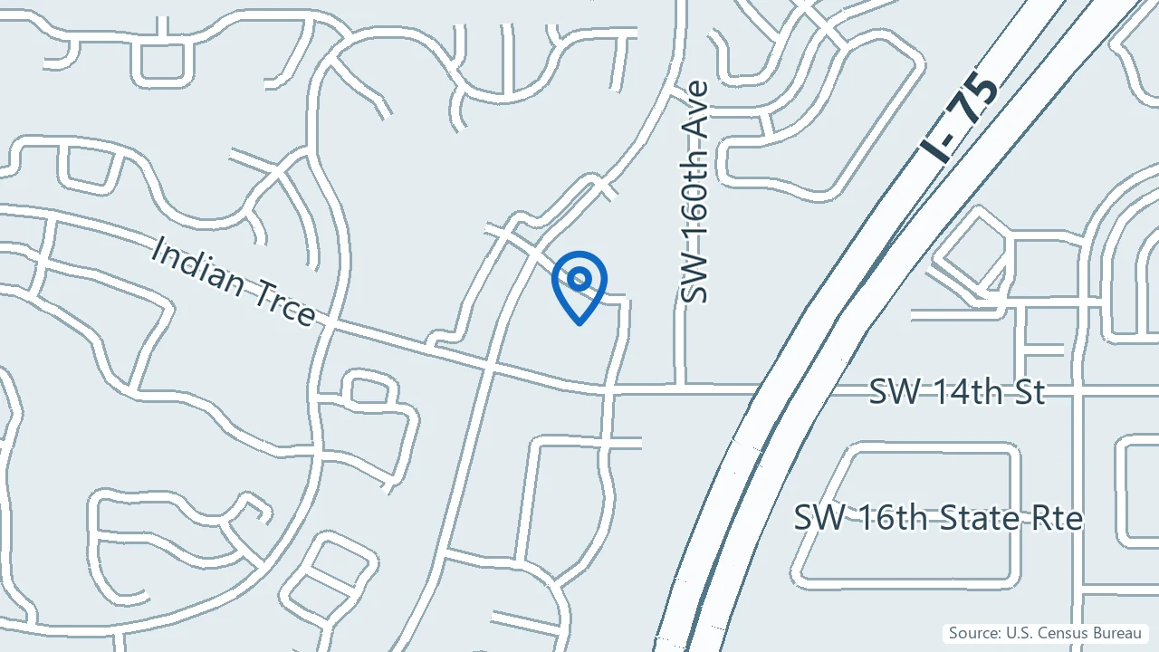 Map showing Ketamine Health Centers in Weston, Florida