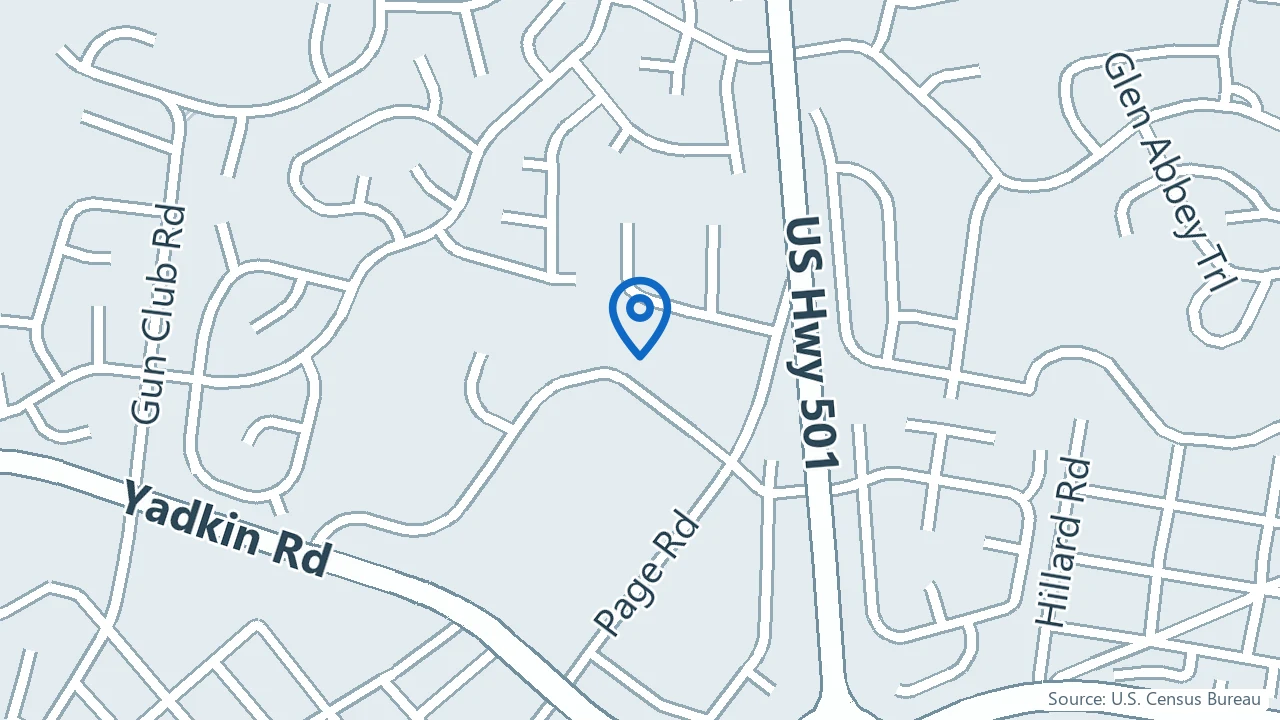 Map showing Recon Neurology & Psychiatry in Pinehurst, North Carolina
