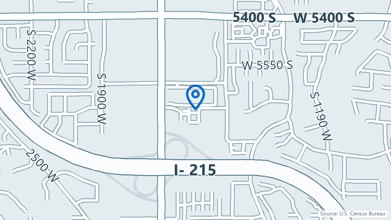 Map showing Safe Harbor Ketamine Clinic in Taylorsville, Utah