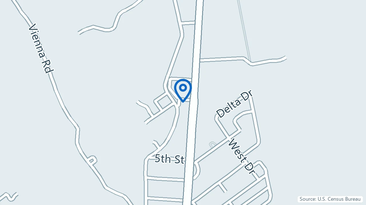 Map showing GetWell Health System in Charlestown, Indiana