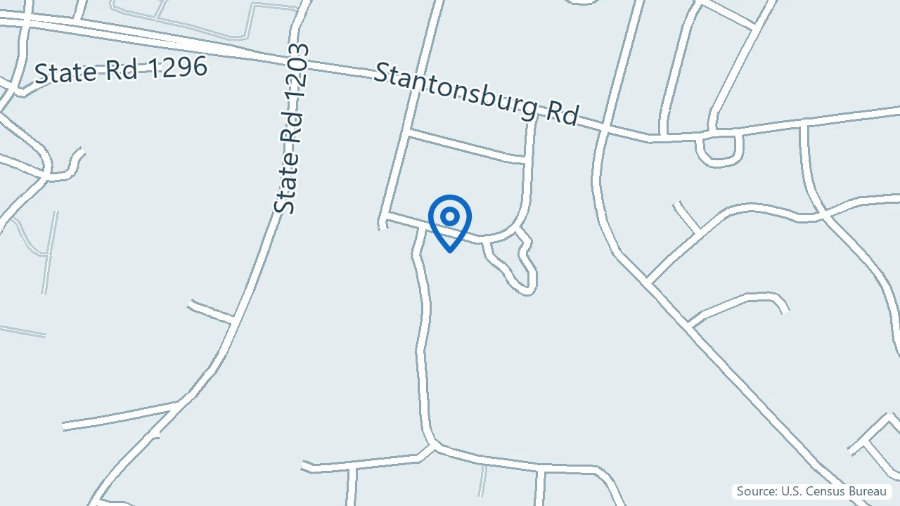 Map showing ECU Health Outpatient Psychiatry in Greenville, North Carolina