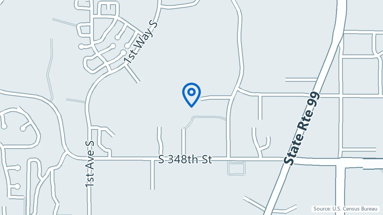 Map showing Grace MindCare in Federal Way, Washington