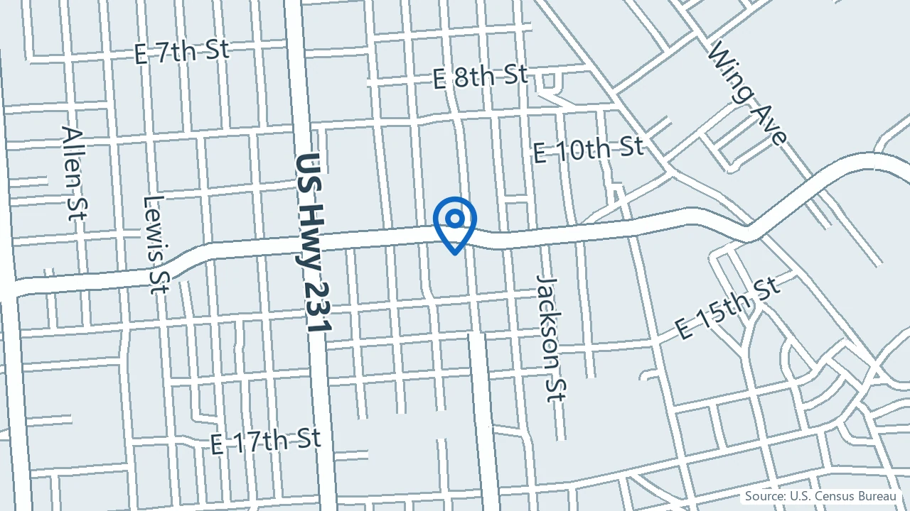 Map showing Owensboro Medical Practice - Behavioral Health in Owensboro, Kentucky
