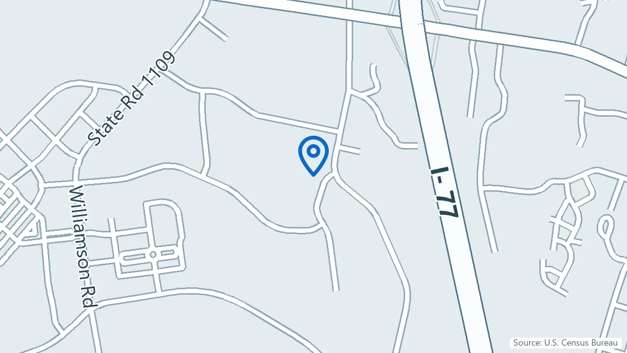 Map showing GPW Psychiatry in Mooresville, North Carolina
