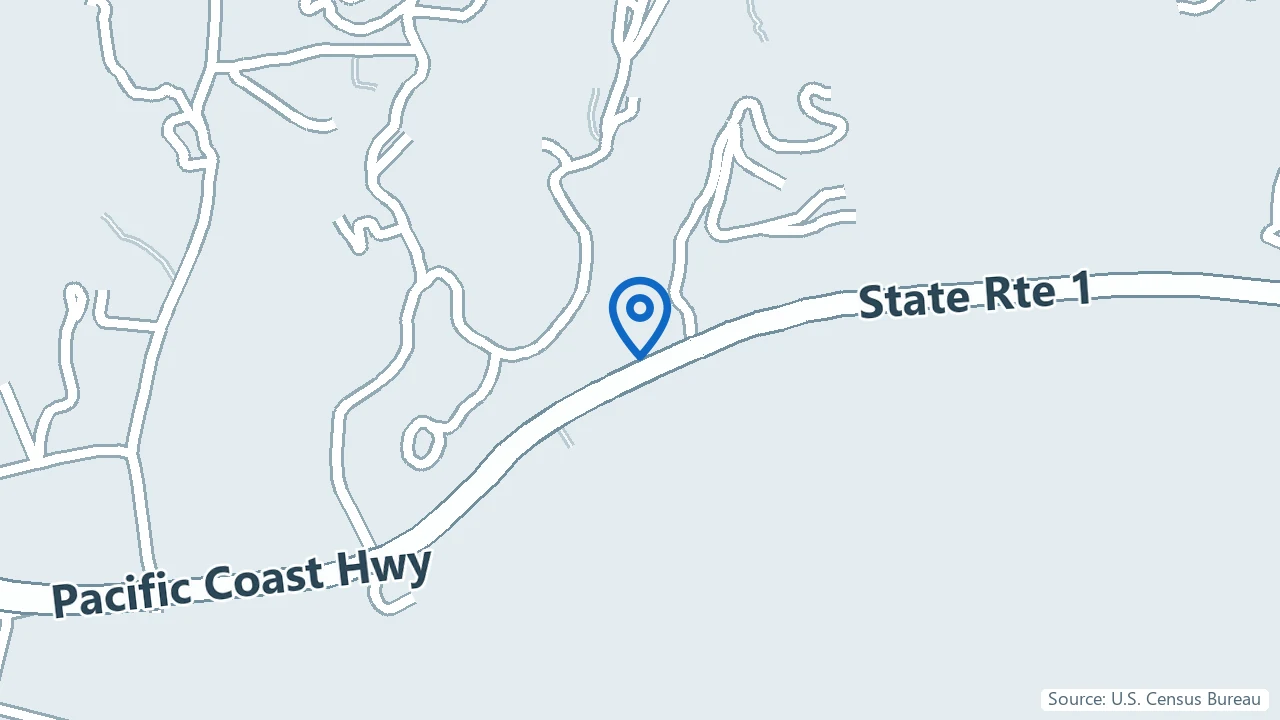 Map showing PointKetamine in Malibu, California