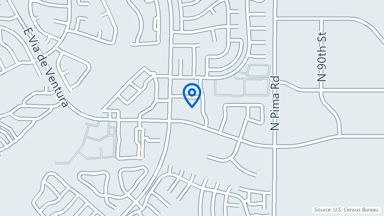 Map showing Neuregen in Scottsdale, Arizona