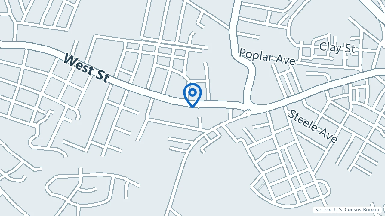 Map showing The Mood Center in Annapolis, Maryland