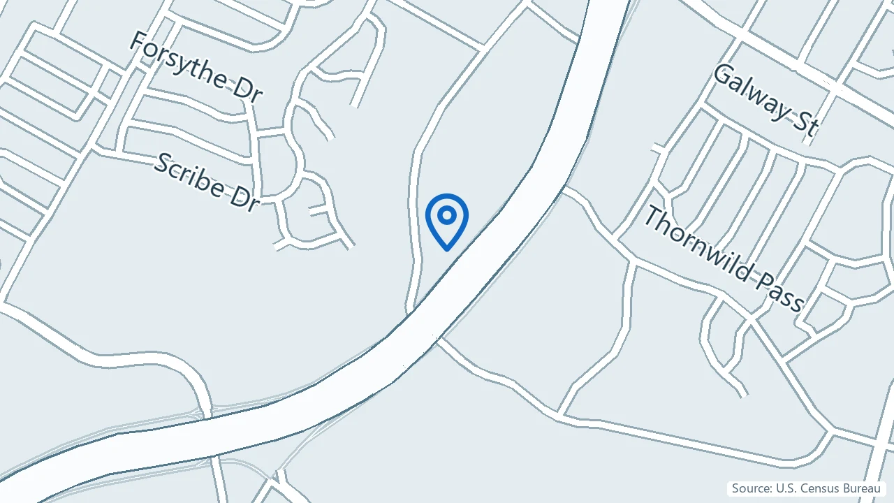 Map showing Klarisana in Austin, Texas