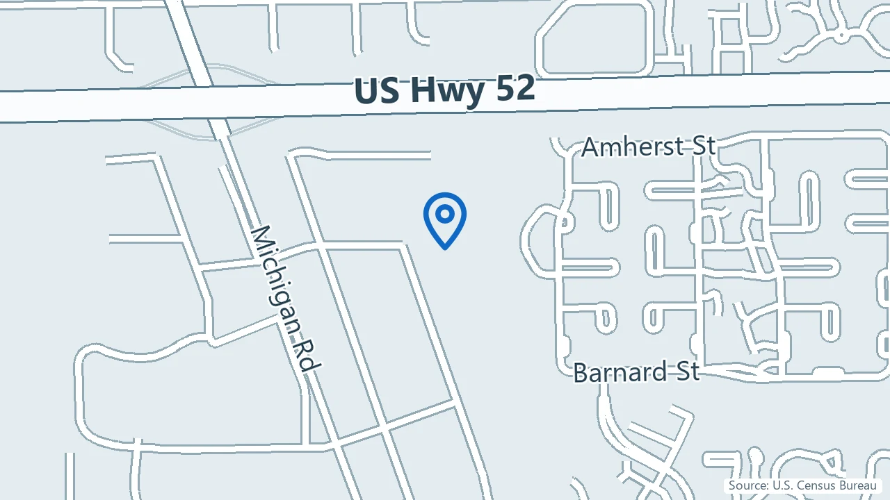 Map showing Apollo Pain Center in Indianapolis, Indiana
