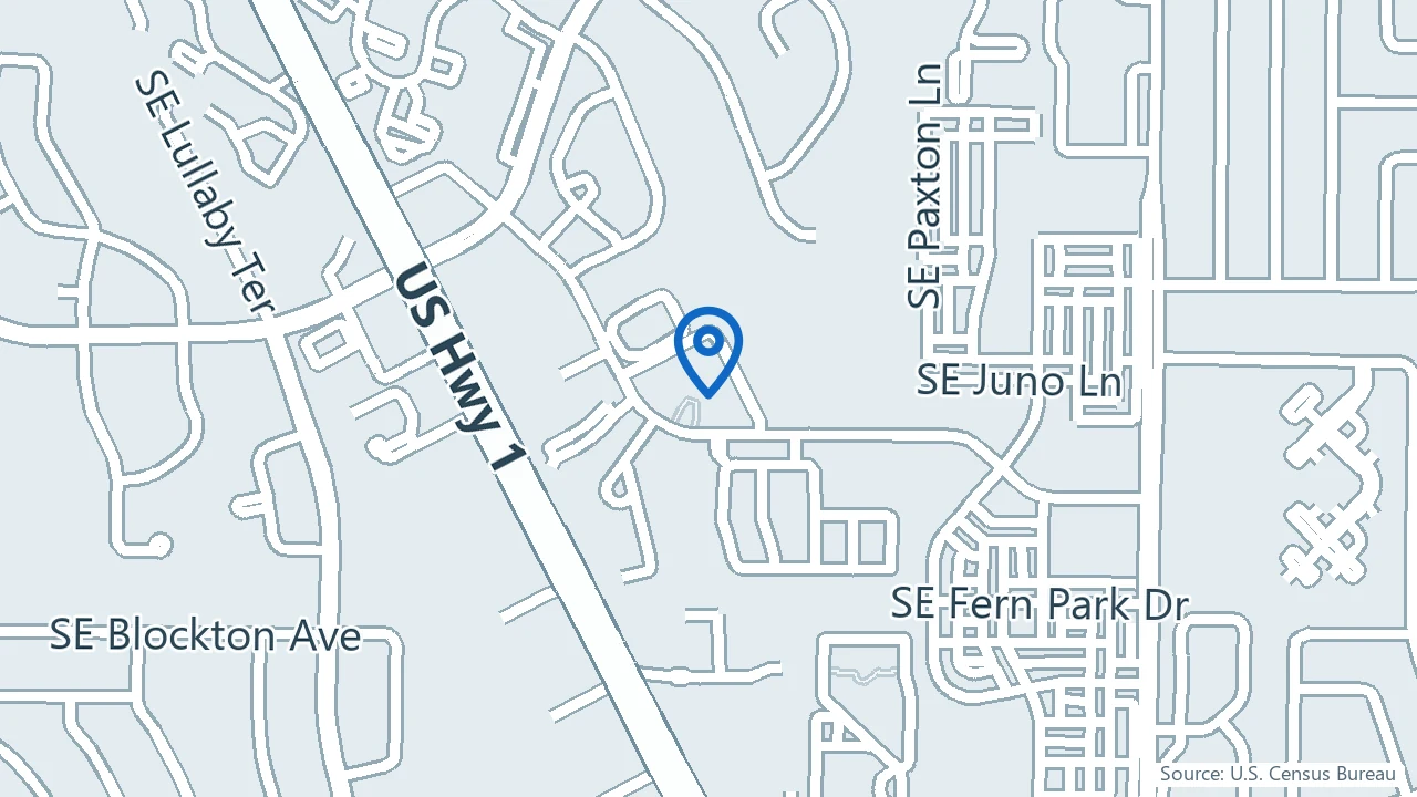 Map showing Learning to Achieve Wellness in Port St. Lucie, Florida