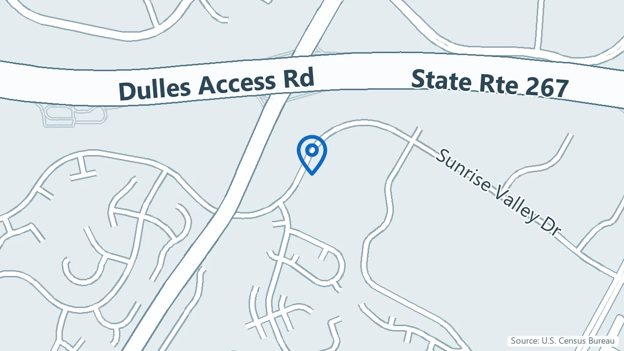 Map showing My Psychiatrist in Reston, Virginia