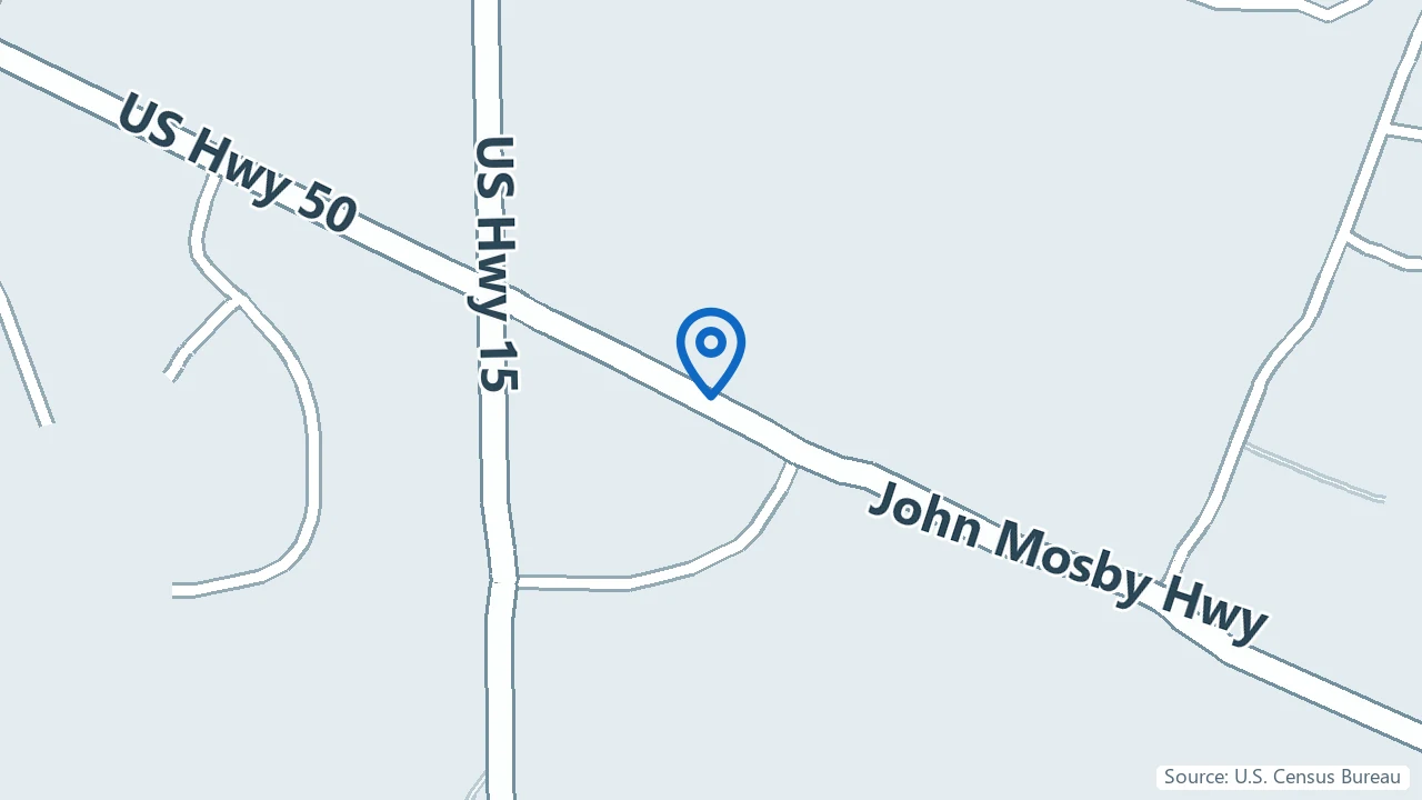 Map showing Columbia Mental Health in Aldie, Virginia