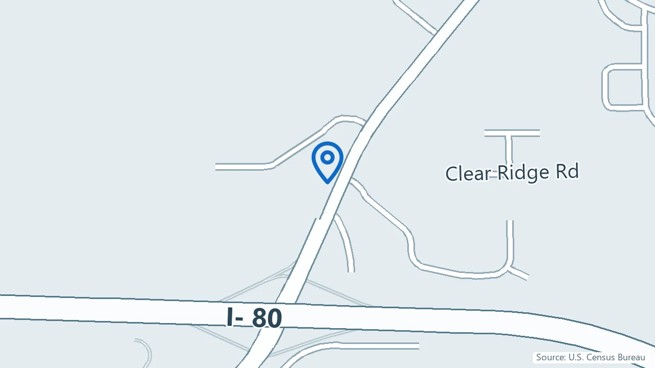 Map showing Rein Center in Iowa City, Iowa