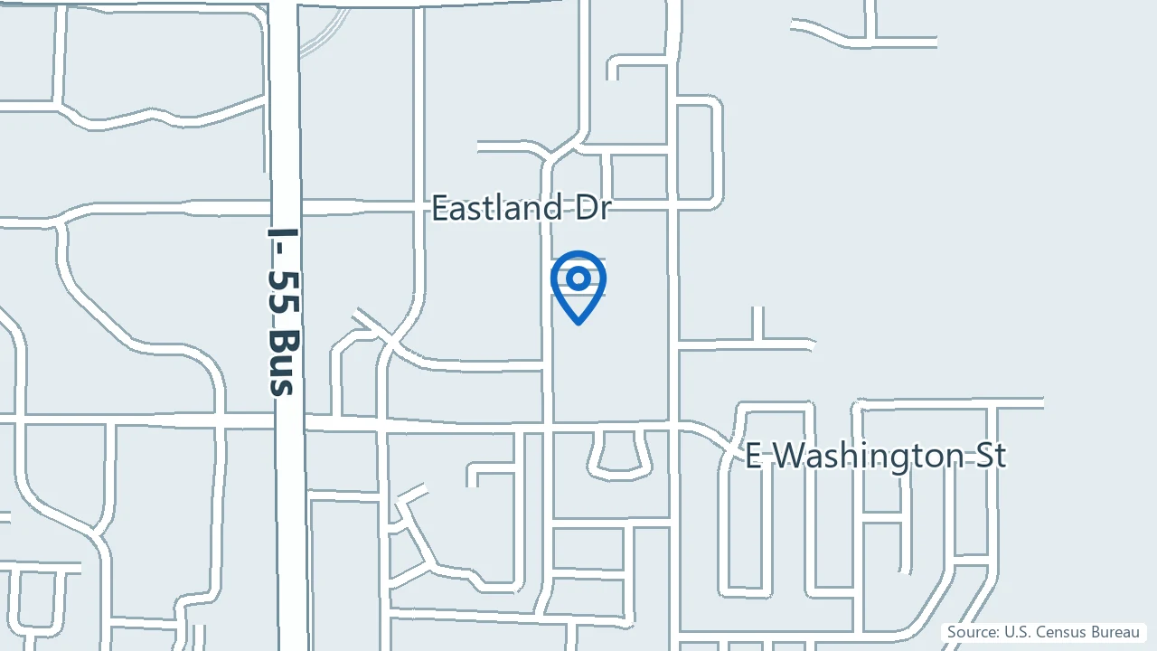 Map showing Good Company Counseling and Coaching in Bloomington, Illinois