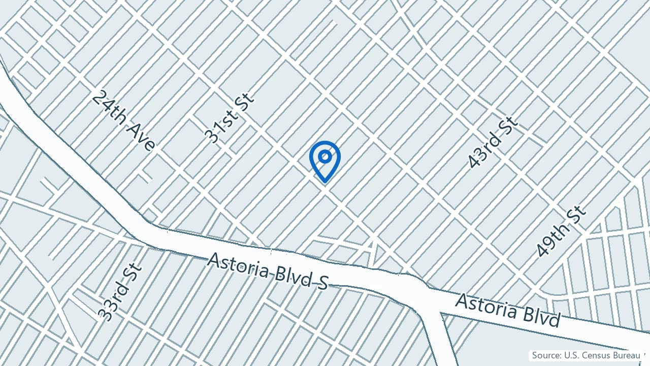 Map showing Nao Medical in Astoria, New York